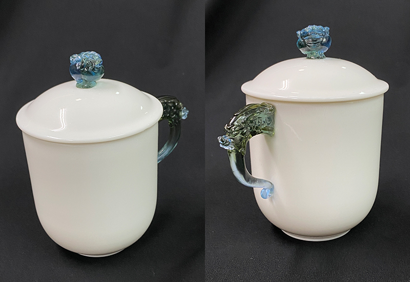 大凍玉蓋杯(顏色隨機)